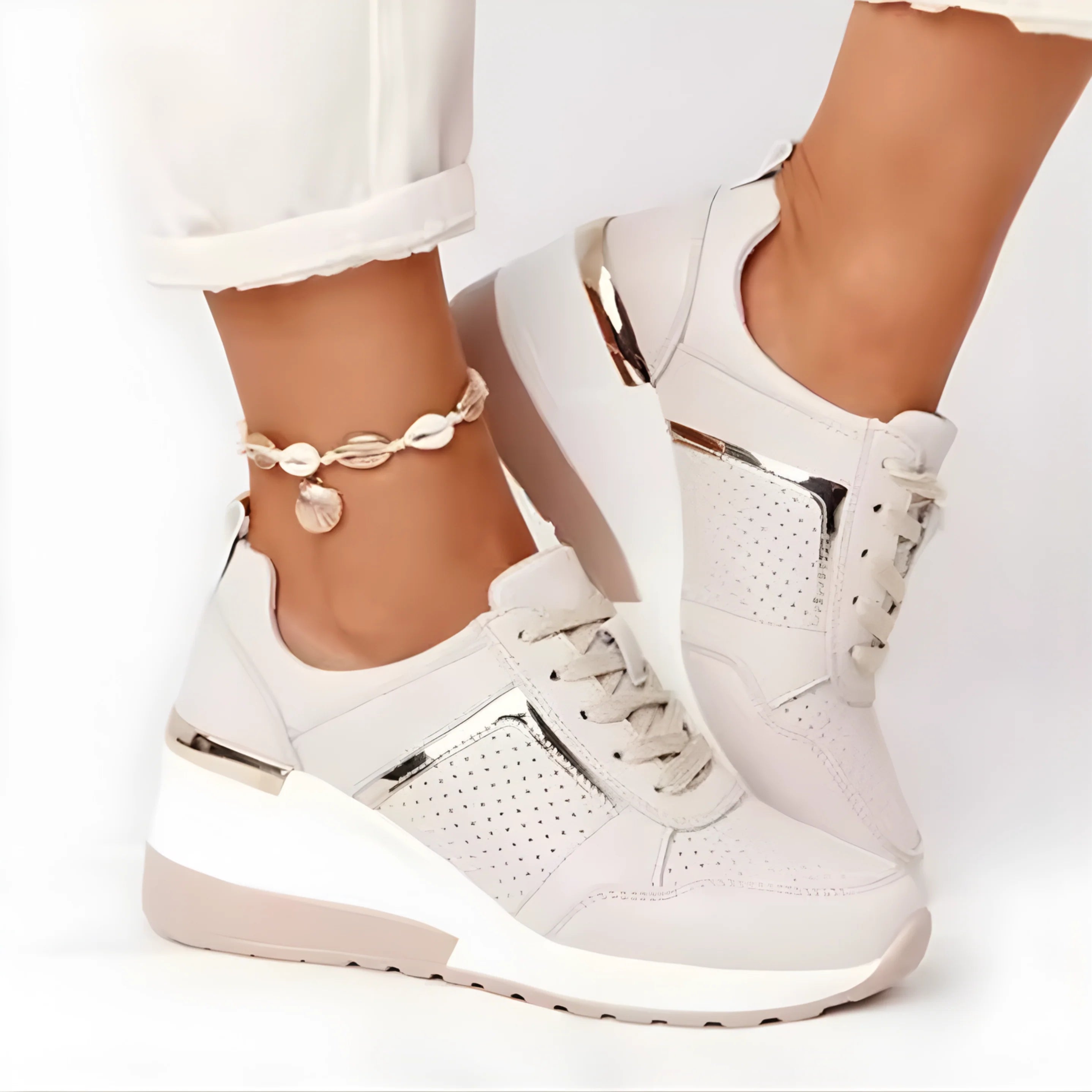 Sneaker Elevate con Dettaglio Animalier