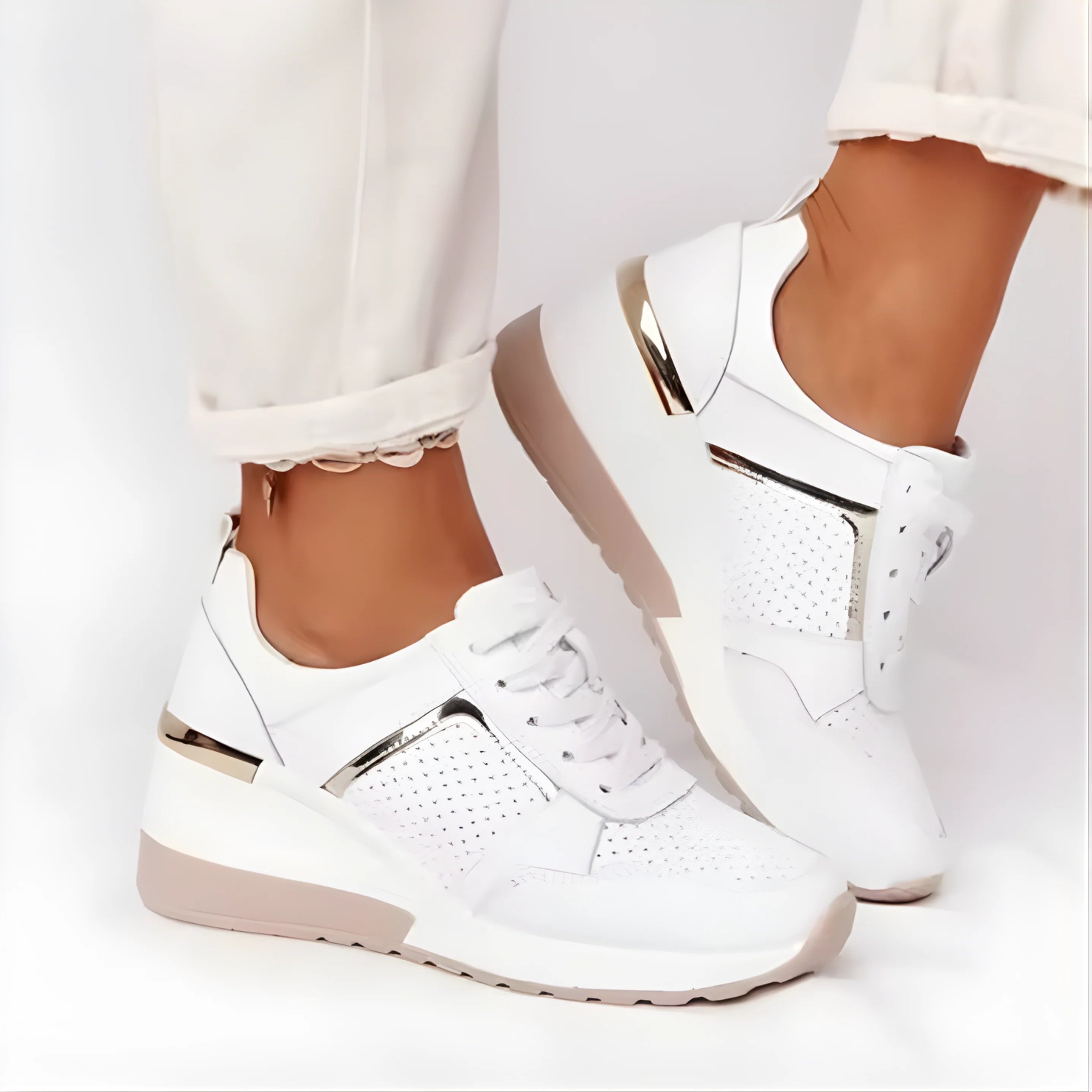 Sneaker Elevate con Dettaglio Animalier