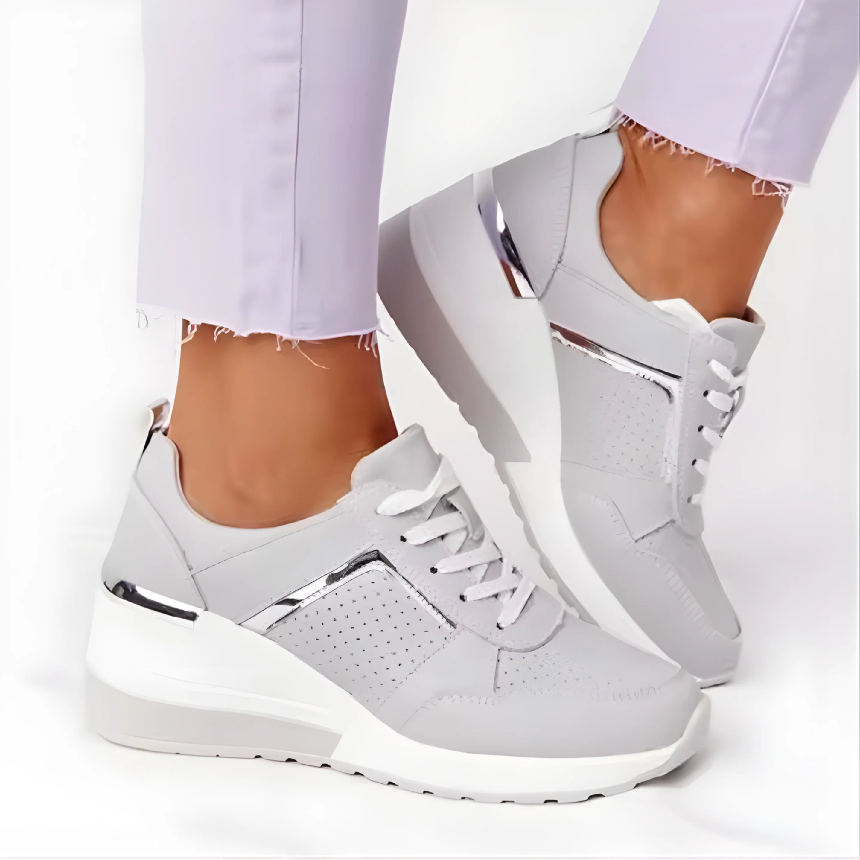 Sneaker Elevate con Dettaglio Animalier