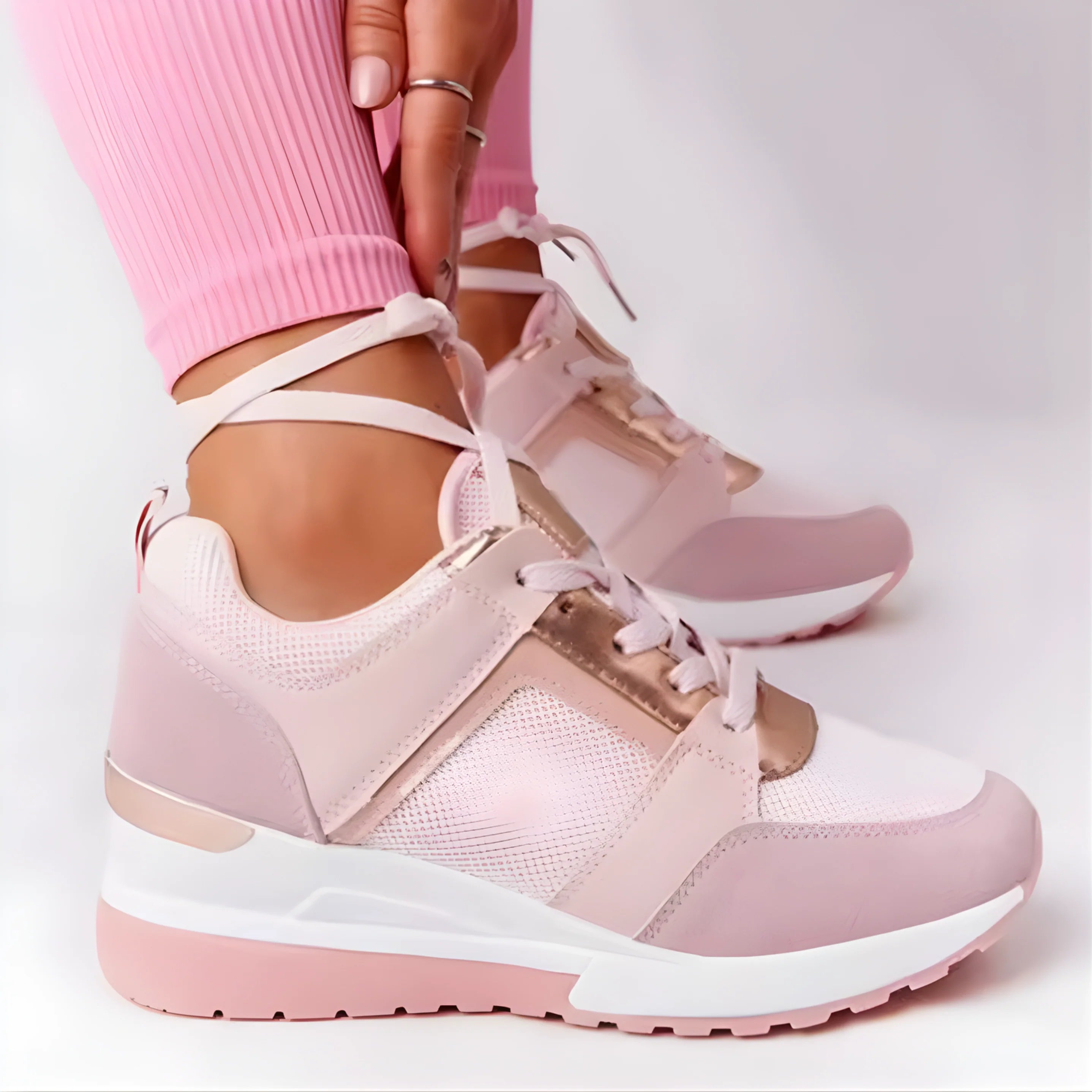 Sneaker Elevate con Dettaglio Animalier
