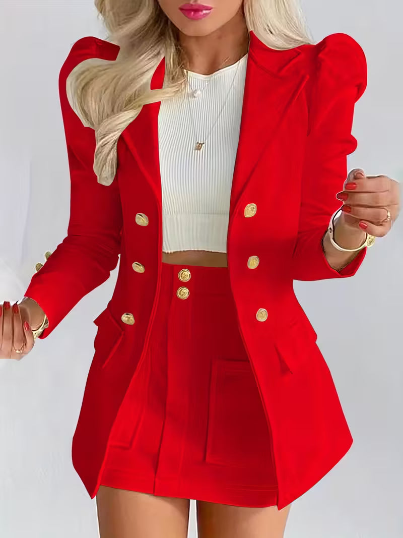 Set blazer con gonna